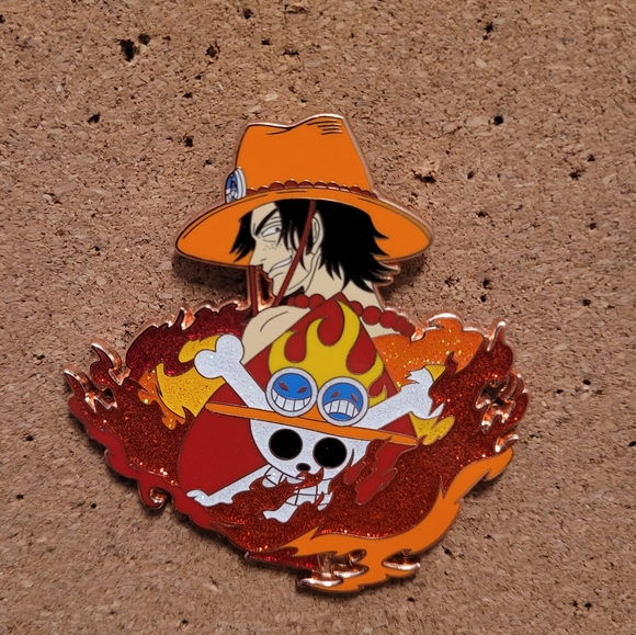 One Piece Anime Portgas D. Ace Fire Fist Pin - Picture 1 of 1